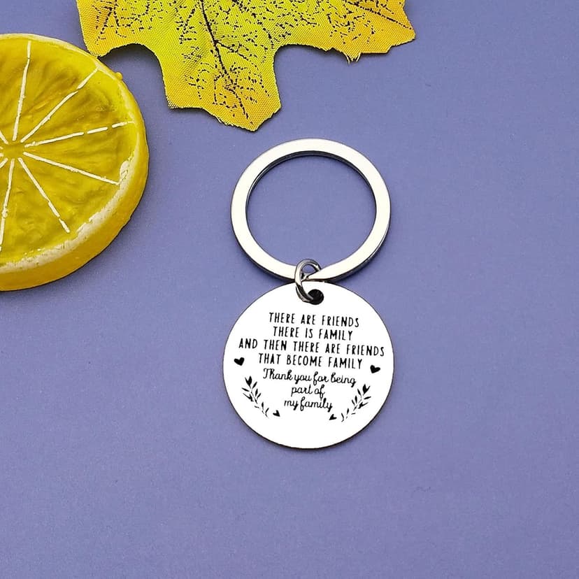 Friendship Gifts Best Friend Keychain Thank You Gift for Best Friend BFF Bestie Soul Sister Friend Appreciation Gifts, Birthday Christmas Gifts for Best Friend, Thank You for Being Part of My Family
