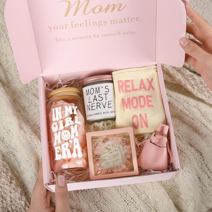 Gifts for Mom from Daughter – Girl Mom Gift Box for Women – Relaxing Self Care Present to Make Mama Feel Loved and Appreciated