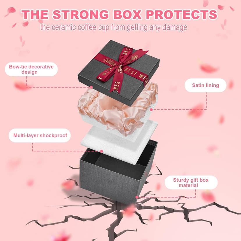 Biching 80th Birthday Gifts for Women, 14oz Pink Coffee Mug with Gold Pattern, Best Gifts for 80 Year Old Grandma, Mom, Sister, Friend, Fabulous 80 Limited Edition, 1943 Birthday Gifts for Women.