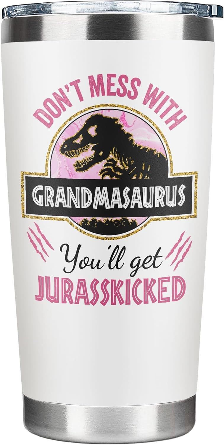 Grandma Gifts - Birthday Gifts for Grandma - Mothers Day, Christmas Gift Ideas for Grandmother from Grandchildren, Granddaughter, Grandson, Grandkids - 20 Oz Stainless Steel Tumbler