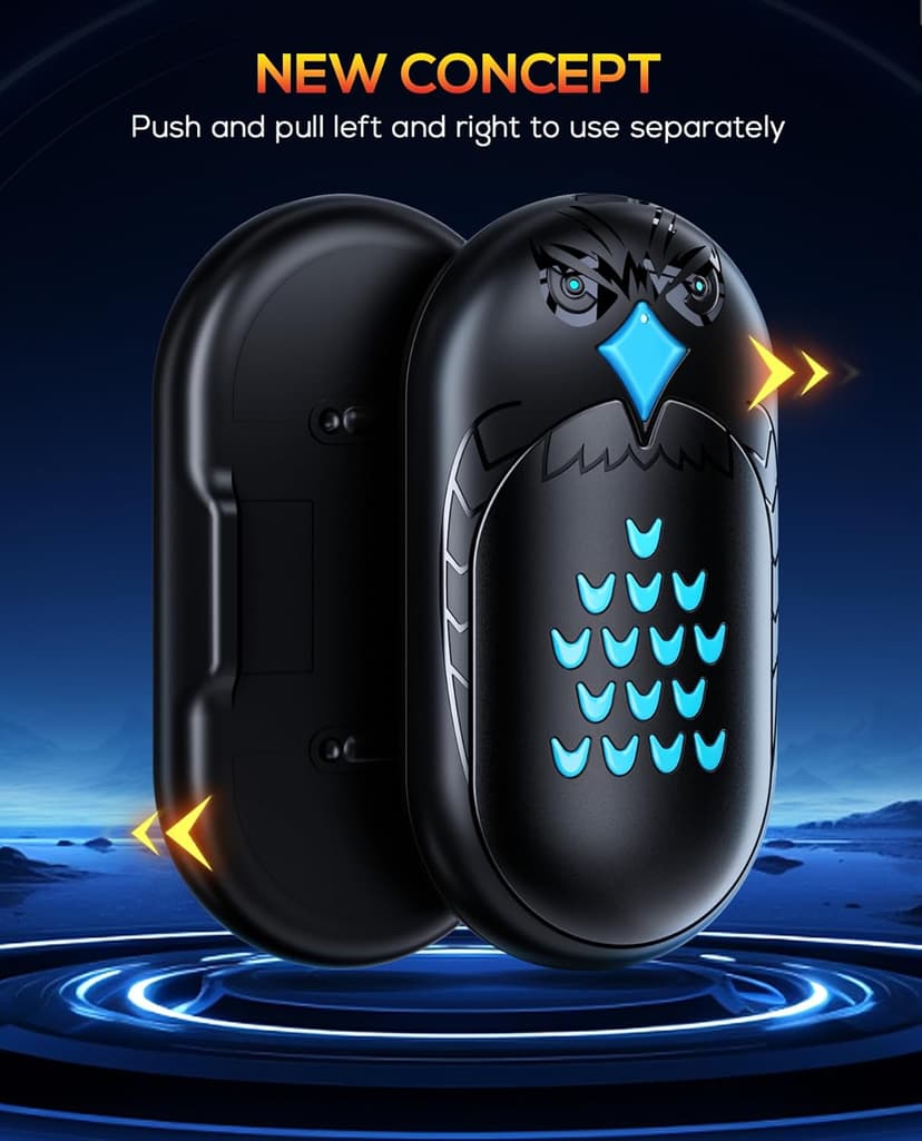 GUKAUT Hand Warmers Rechargeable, 2 Pack 6000mAh Electric Portable Heater, 20 Hrs Long Heating Hot Pockets Hand Warmer, Hunting Gear, Gifts for Women, Men, Raynauds, Camping, Golf, Outdoors