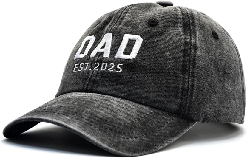 New Dad Gifts 2025, First Time Dad to be Hat, Adjustable Baseball Cap