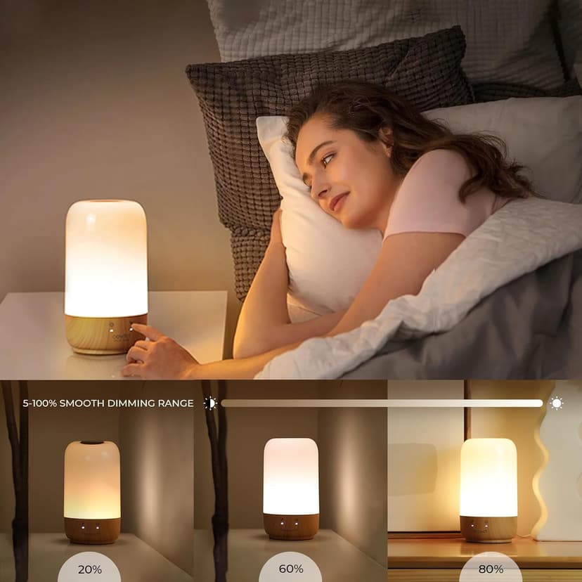 Long Distance Touch Lamp WiFi and Bluetooth Setup Relationship Best Friend Light Up Lamp Couple Gifts App Control (Set of 2)