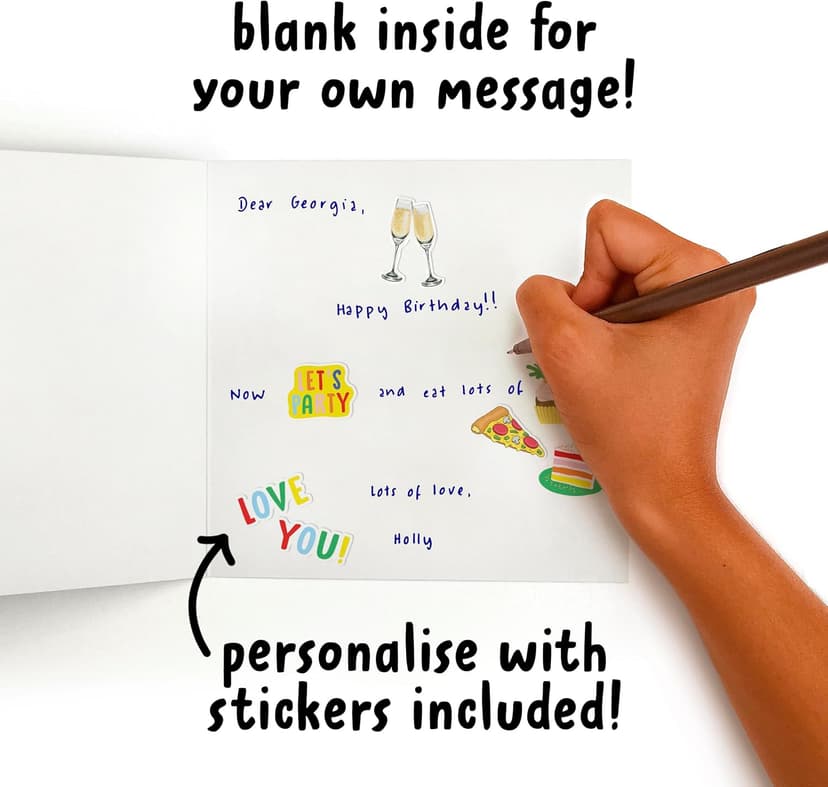 CENTRAL 23 - Funny Birthday Card - 'Happy Birthday To My Otter Half' - For Boyfriend Girlfriend Wife Husband Fiance - Cute Animal Humor - Comes with Fun Stickers