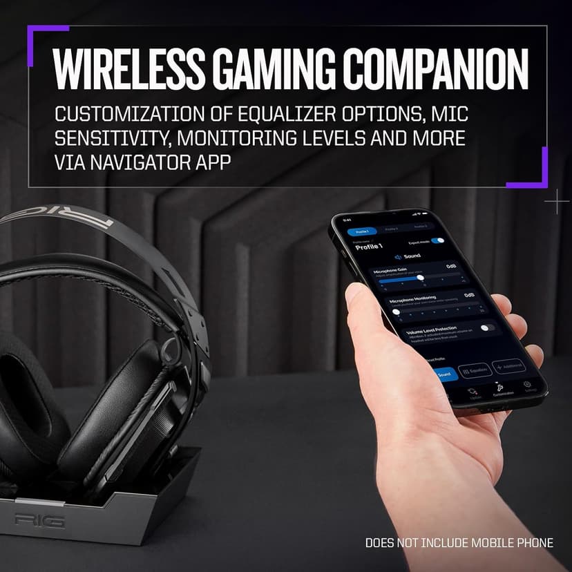 RIG 900 MAX HX Universal Dual Wireless Gaming Headset 2.4GHz/Bluetooth for Xbox, PlayStation, Nintendo Switch, PC, Android, iPhone - Charging Base - 60 Hours Battery - Dolby Atmos 3D Audio