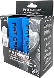 Fat Gripz Pro – Thick Grips For Increased Muscle Fiber Activation (Winner Of 3 Men’s Health Magazine Awards)