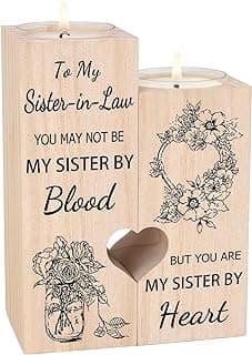 Sister in Law Gifts, Candlestick - Gifts for Sister in Law Birthday Christmas Mother's Day Wedding Gifts
