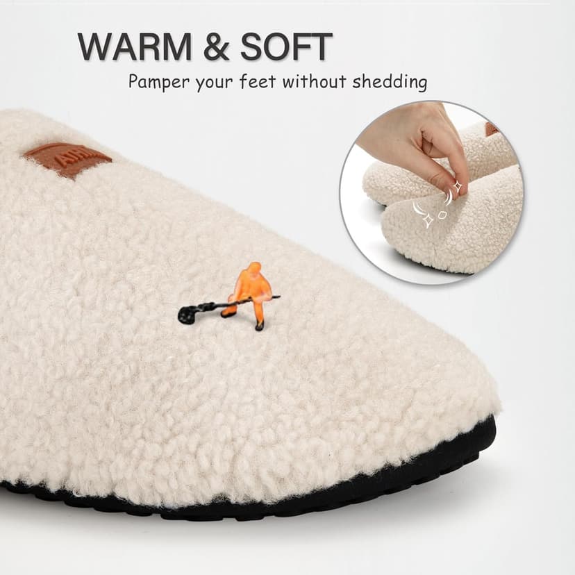 ATHMILE House Slippers for Women Men Indoor Barefoot Slippers Socks Furry Slip on House Shoes Cozy Comfy for Home Bedroom Travel Yoga