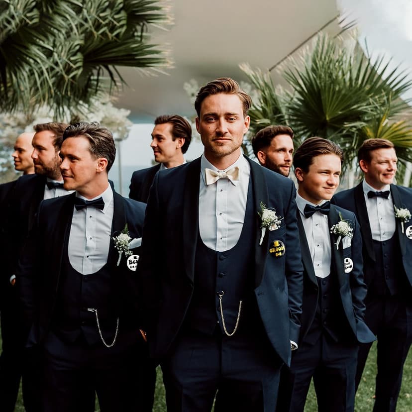 12 Pcs Bachelor Party Buttons Pins Set - Black Gold Groom Button, White Black Best Man Button and Team Groom Button Pins for Bachelor Party Supplies, Decorations, Ideas, Gifts, Jokes and Favors