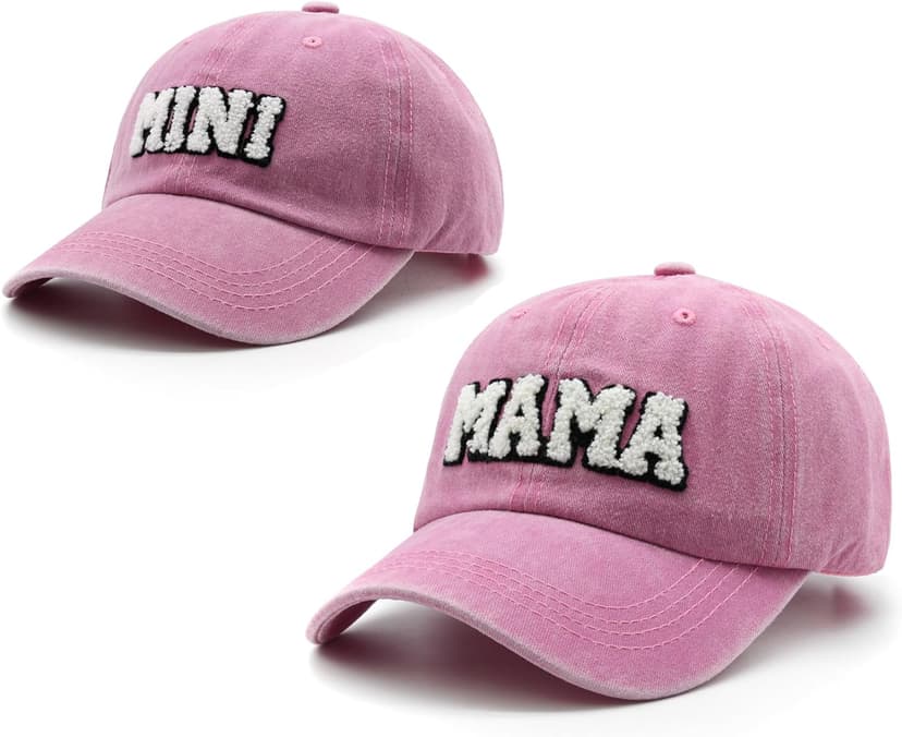 Mama and Mini Hats, Mommy and Me Hat, Mother Daughter Cap, Mom and Baby Matching Gift, Parent-Child Baseball Cap Set