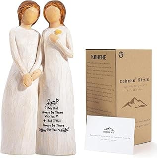 Sister Gifts for Women,4.90” Sister Gifts Figurine for Best Friend,Sister Birthday Gifts,Sisters Gifts from Sister,Women Gifts for Sister and Best Friend on Birthday and Sisters' Day