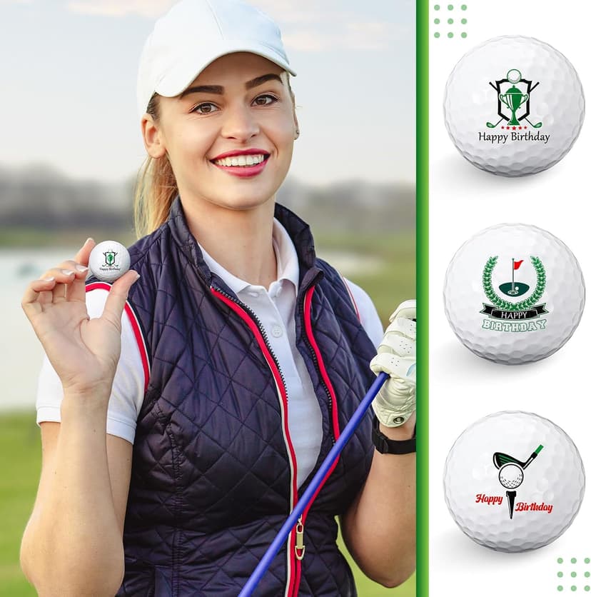 Threan Golf Ball Gift Set Funny Novelty Golfer Present for Men Birthday Dad Golfing Fan One Standard Size Unit