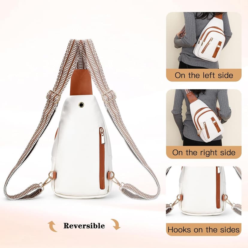 Crossbody Bags for Women Mothers Day Gifts for Mom Her Wife Birthday Gifts Small Sling Bag Leather Fanny Packs for Travel