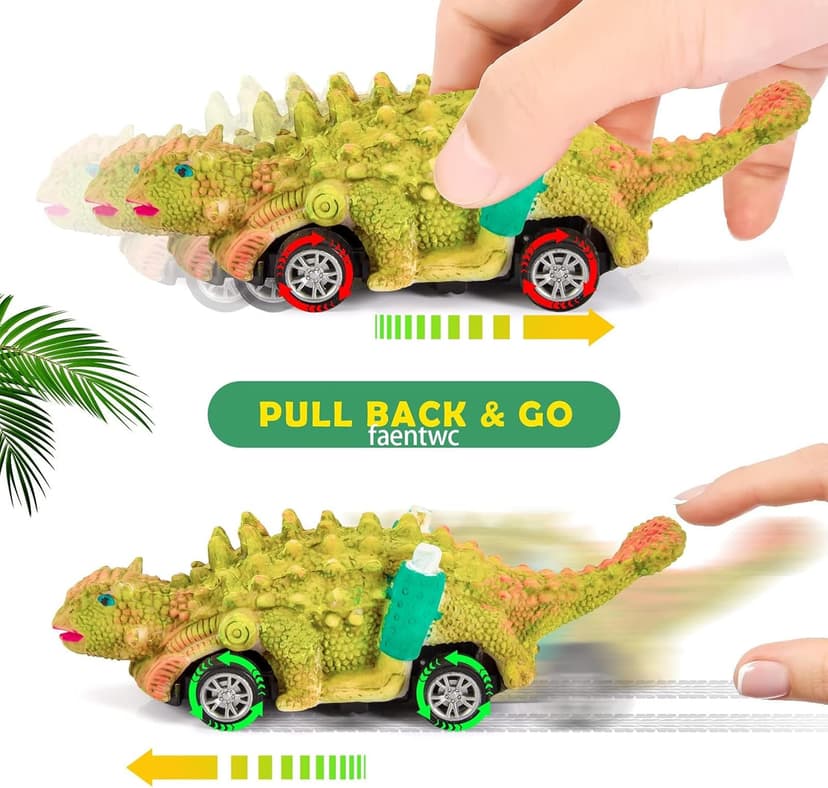 faentwc Dinosaur Painting Toys for Kids 5-7: 2 in 1 Dino Arts Painting Kits and Pull Back Cars Toy for Boys 4 5 6 7 8 9 10 Year Old Art & Craft Set for Girl DIY Easter Birthday Gifts for Kid Age 3-12