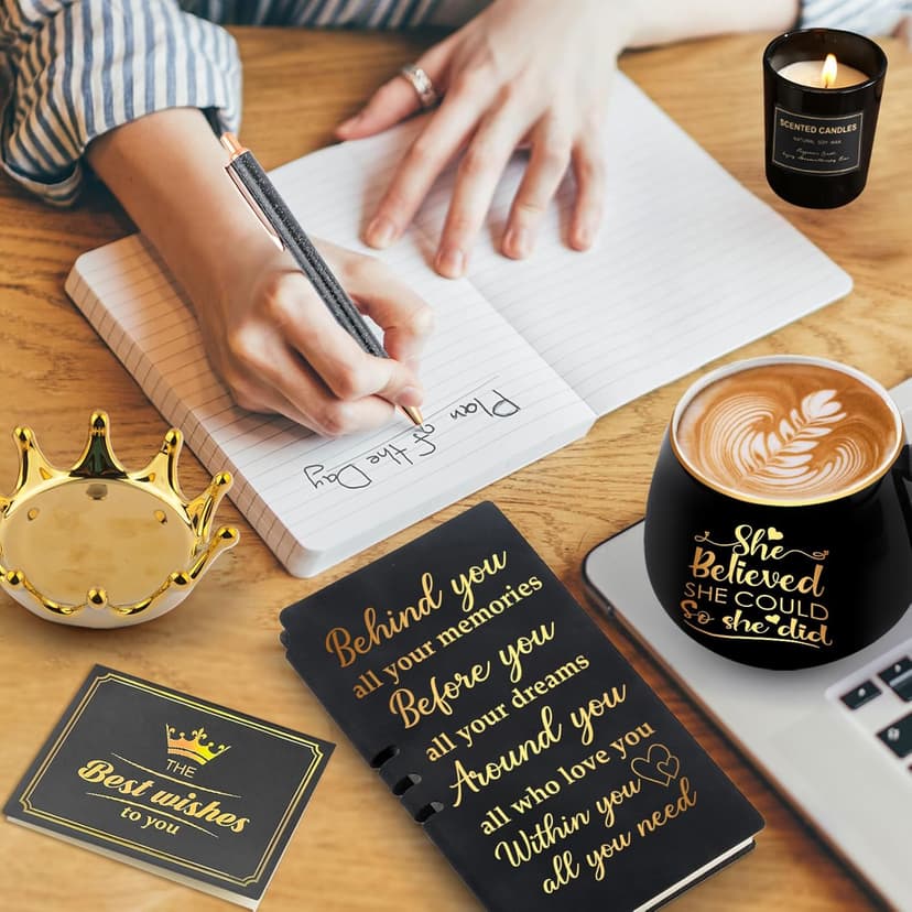 Graduation Gifts for Her, Congratulations Gifts for Women, High School Nurse College Graduation Gift Class of 2025 Friends Sisters, She Believed She Could So She Did Crown Cup Coffee Mug Inspirational