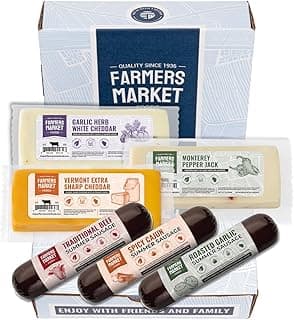 Farmers Market, Gluten Free, Keto, Paleo, Low Sodium, Zero Sugar, Christmas Charcuterie Board, Holiday Meat and Cheese Gift Baskets, Classic Assortment