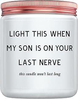 Daughter in Law Gifts - Best Birthday Christmas Mothers Day Gifts for Daughter in Law from Mother in Law or Father in Law - Funny Future DIL Sons Girlfriend Adult Candle Women Gift