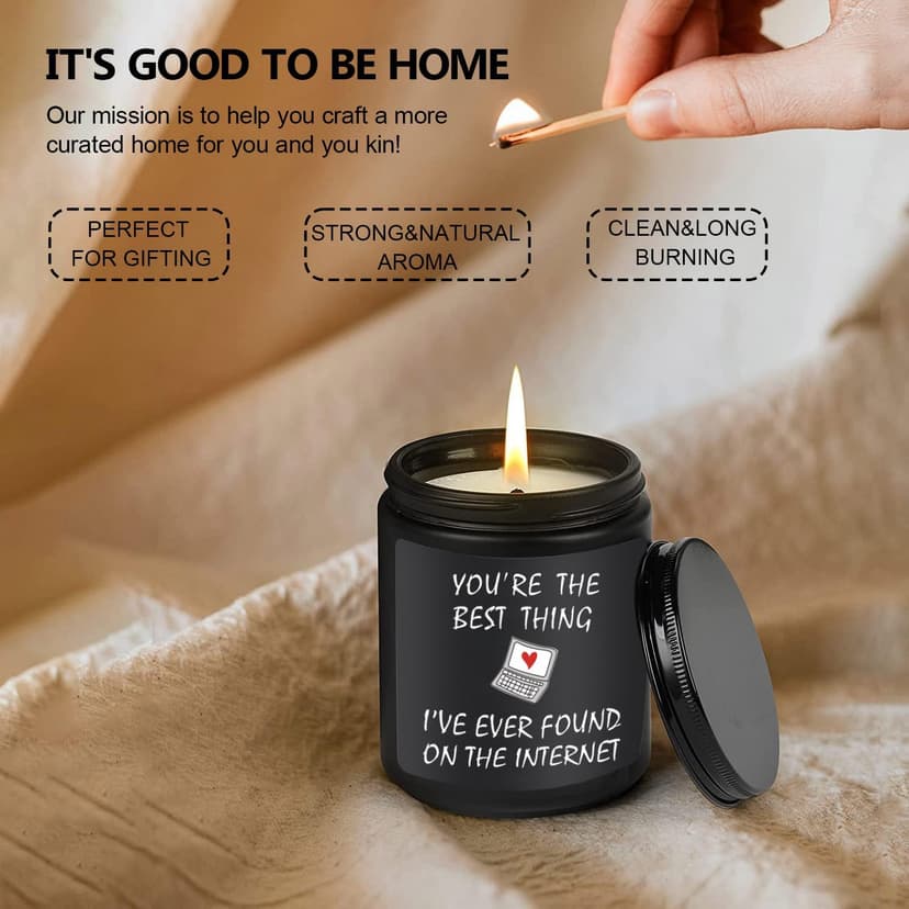 UDIKEFO Funny Gifts for Men, Gifts for Him, Christmas Gifts for Boyfriend Men, Anniversary Romantic Gifts for Him Boyfriend Husband,Candles Gifts for Men, Long Burning & Highly Scented