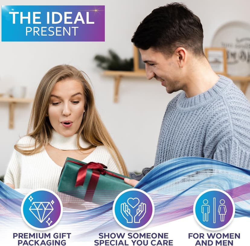 Aromatherapy Shower Steamers Gift Set, Six Fizzies - Uplifting, Relaxing, Stress Relief Scents for Women and Men - Self Care Home Spa Experience - Christmas Day Stocking Stuffers and Relaxation Gifts