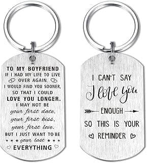 Yobent I Love You Boyfriend Gifts, Personalized Boyfriend Birthday Wedding Anniversary Present from Grilfriend