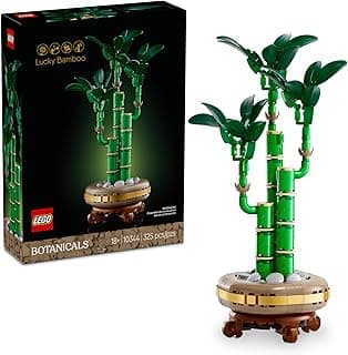 LEGO Botanicals Lucky Bamboo Building Set - Artificial Plant for Indoor Home Décor, Adults Ages 18+ - Fake Plant Decoration for Table, Desk, Office - Gift for Birthdays - 10344
