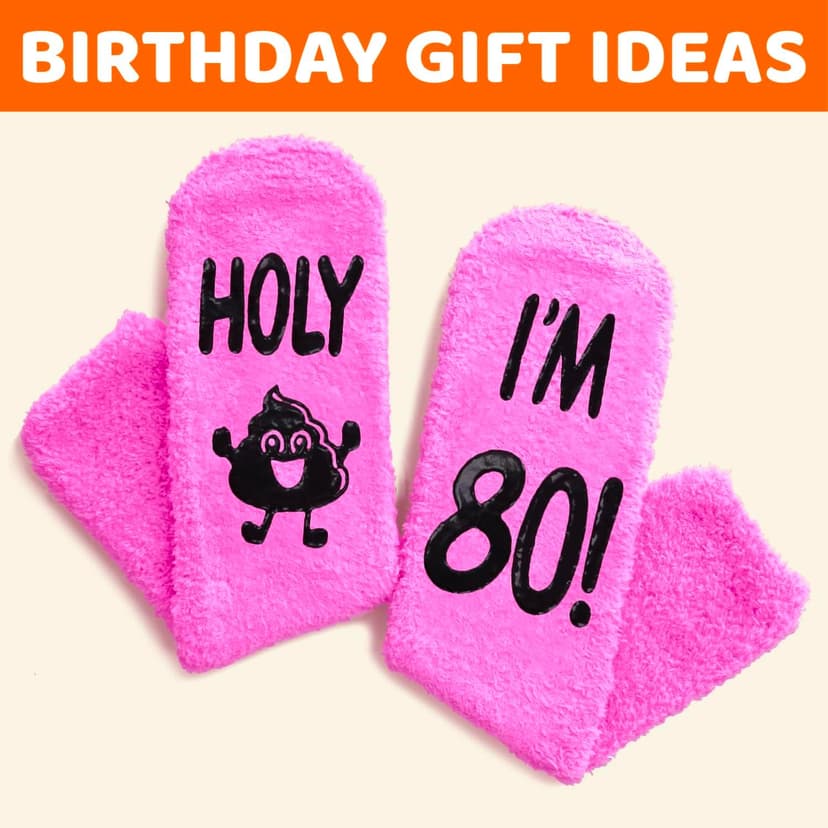HAPPYPOP Birthday Gift Ideas - Socks for Senior Women Over 80, Best Gifts for 80 Year Olds