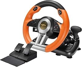 PXN V3II PC Racing Wheel, USB Car Race Sim Game PC Steering Wheel with Pedals for Windows PC/PS3/PS4/Nintendo Switch/Xbox One/Xbox Series X/S