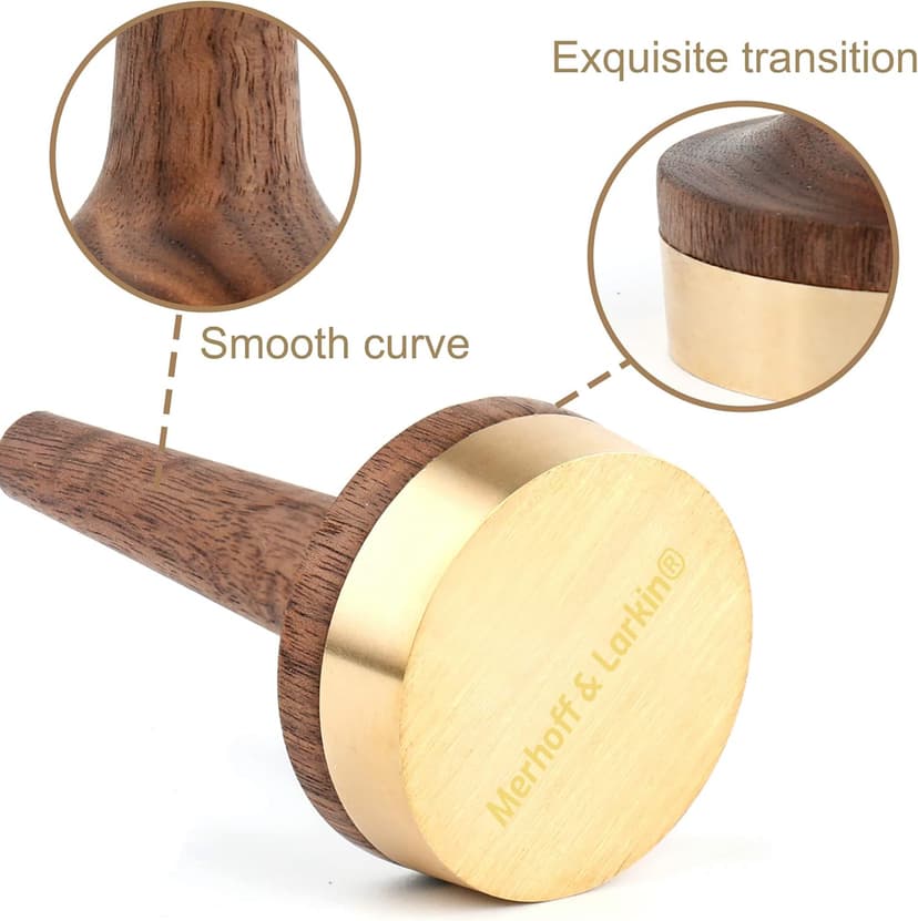 Wooden Ring Holder For Jewelry | 1 Piece | Black Walnut Wood & Brass Stand | Gift For Men & Women, Engagement, Wedding & Anniversary | Him & Her Rings Modern Display | Fits Any Band Size 00 Up