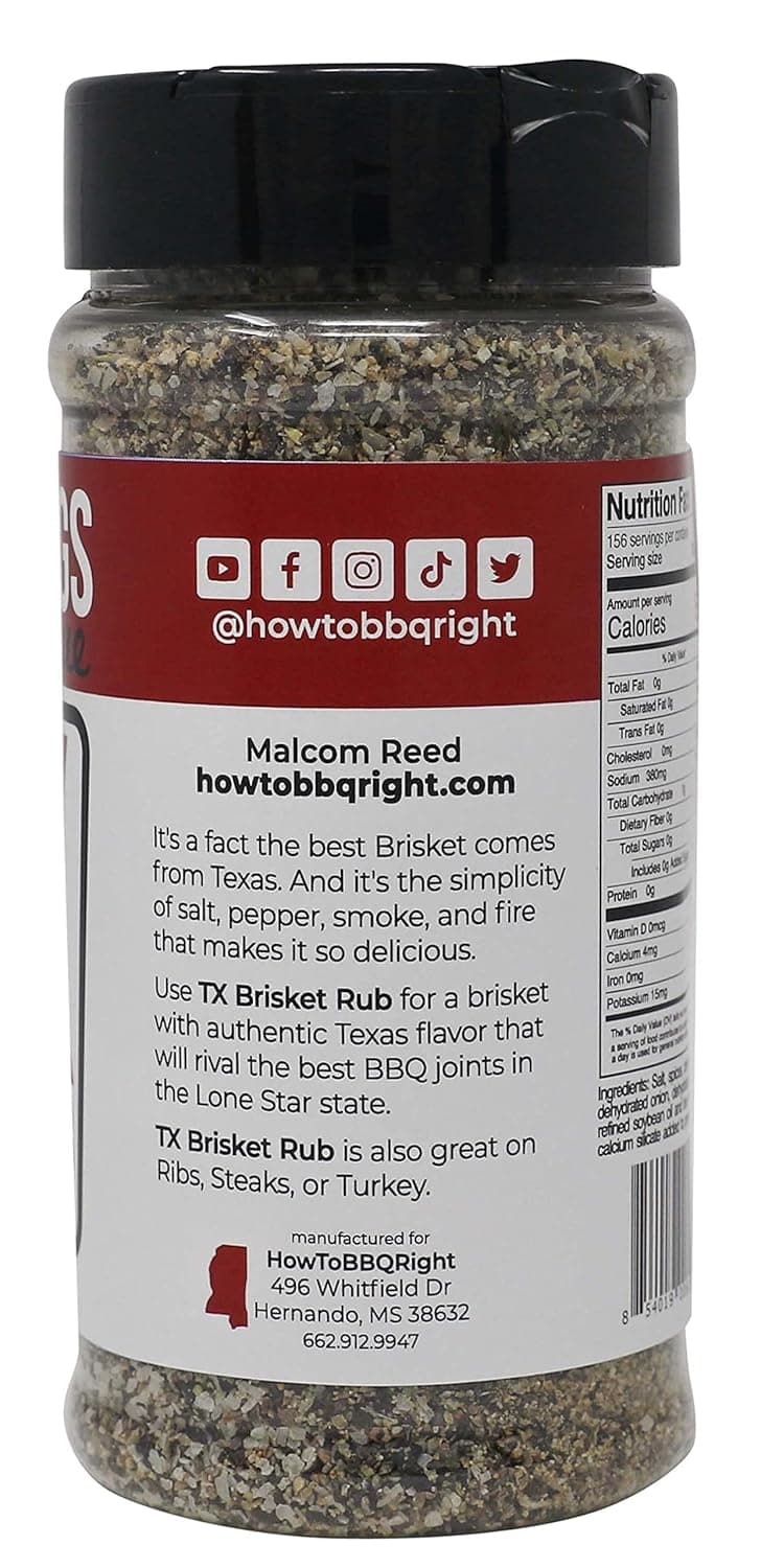 Killer Hogs BBQ TX Brisket Rub | Championship BBQ and Grill Seasoning | Great on Brisket, Ribs, Steaks, or Turkey | 11 Ounces