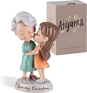 Grandma Birthday Gifts: I Love You Grandma Figurine Gift from Granddaughter - Grandmother Gifts for Mothers' Day - Meaningful Gift for Grandma Nana Gigi Christmas