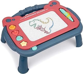 Magnetic Drawing Board for Toddlers 3, Color Erasable Doodle Writing Pad, Learning Painting Sketch Pad, Best Birthday Easter Christmas Halloween Kids Toy Gifts for Boys and Girls(Blue)