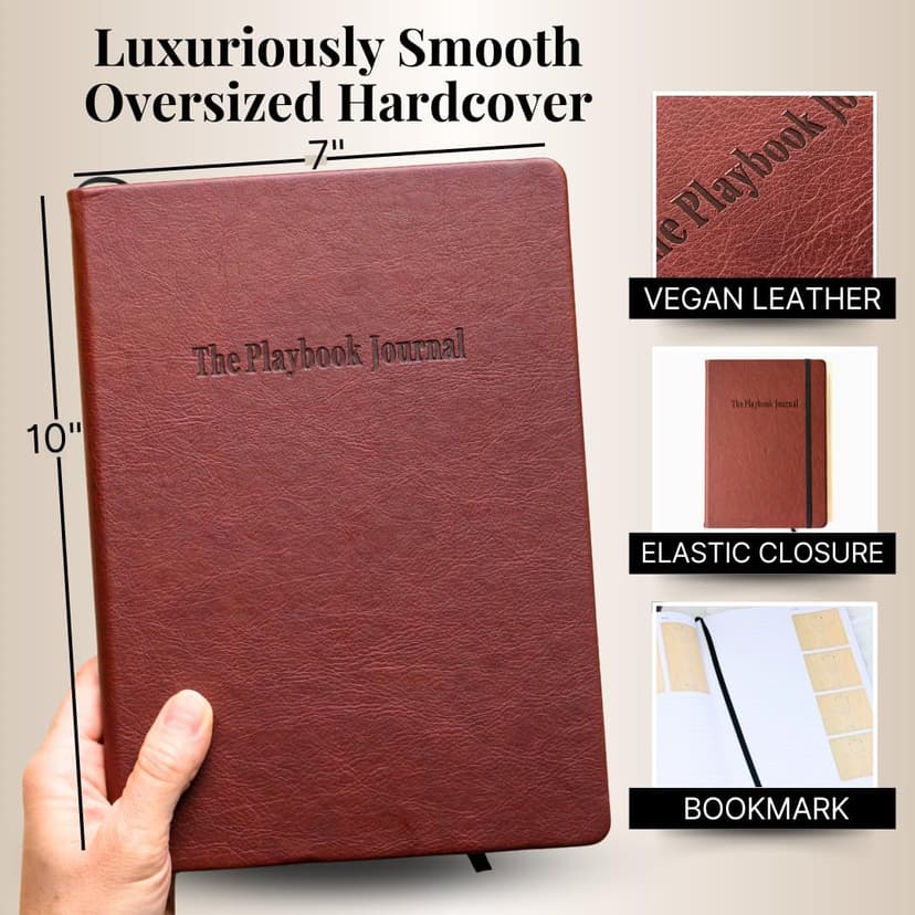 The Playbook Journal - A Basketball Playbook Notebook, Basketball Coach Gifts for Men & Women & Players, Coaching Notebook for Coach Appreciation Gifts