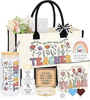 Teacher Appreciation Gifts for Women, Thank You & End of Year Gifts for Women Teachers Set of 10