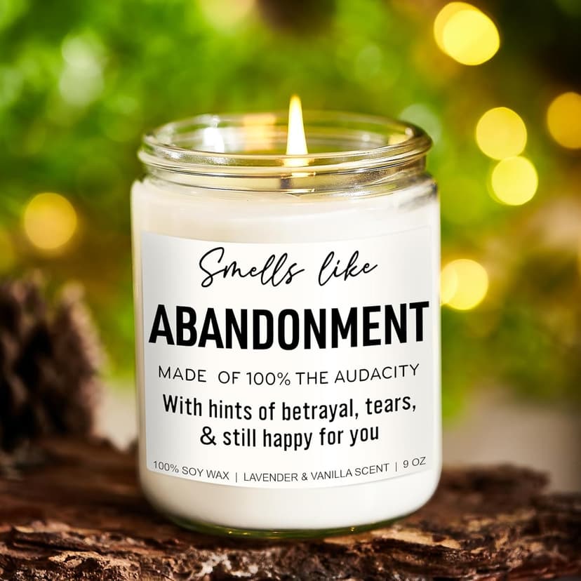 Funny Scented Candle, Coworker Leaving Gifts for Women, Men - Going Away, Goodbye, Farewell Gifts for Coworkers, Friends, Boss, Work Bestie - Retirement, Moving Away Present Ideas - 9 oz