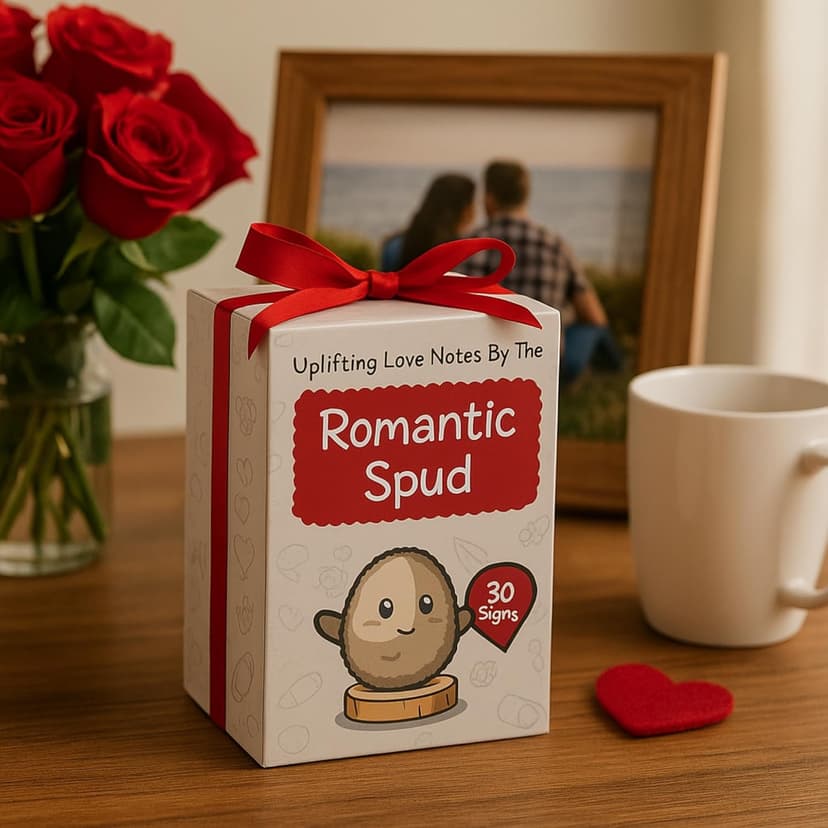 Gift for Husband or Boyfriend - Cute Potato Crochet with 30 Romantic Signs for Him | I Love You Gift Idea for Couples Anniversary, Engagement | Birthday Gift for Men from Wife or Girlfriend