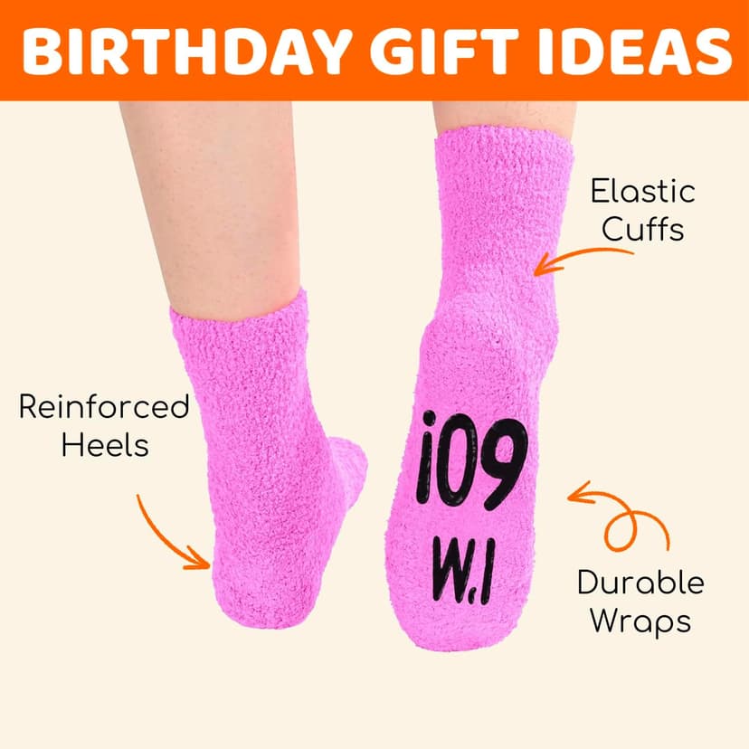 HAPPYPOP 55th 60th Birthday Funny Gifts - Socks for Older Women in Their 50s
