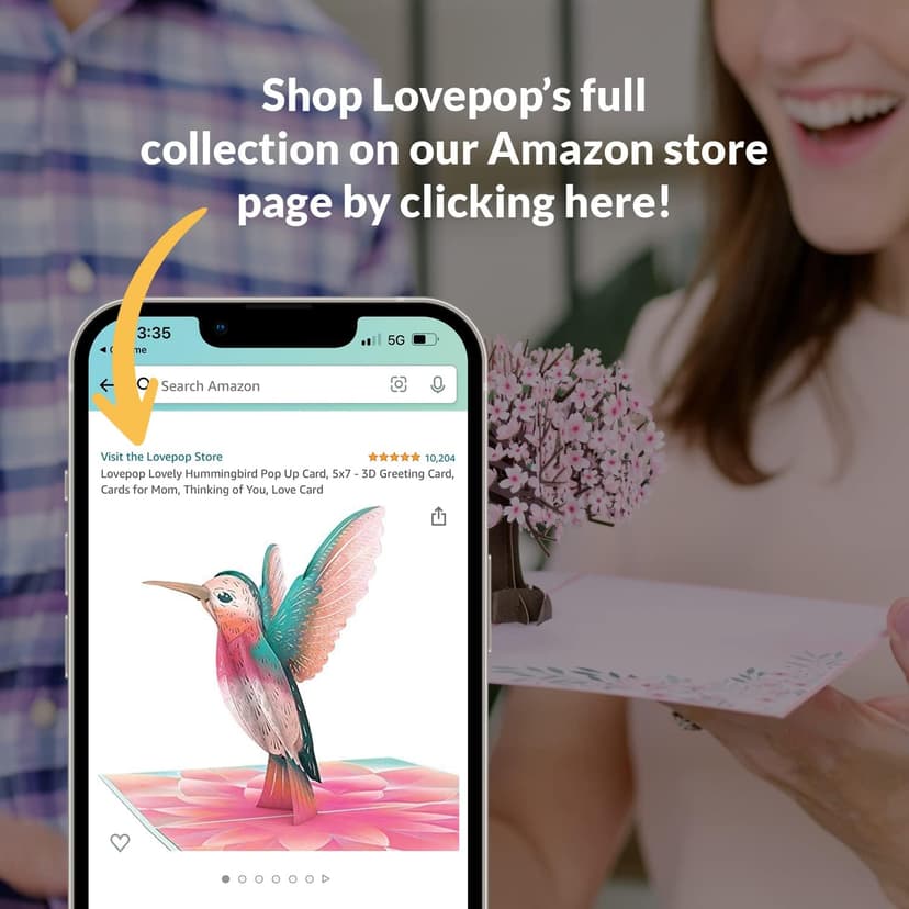 Lovepop Birthday Pop-Up Card for Her, Him, Girls, Boys - 3D Celebration Cards - Yay Happy Birthday - 5" x 7" - Blank Notecard & Envelope Included