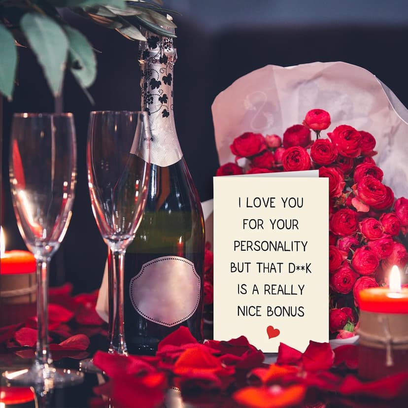 Mens Valentines Gifts, Funny Valentines Day Card for Him, Romantic Valentine's Day Card Gifts for Boyfriend Fiance, Special Anniversary Card Gifts for Men, Birthday Gifts for Husband