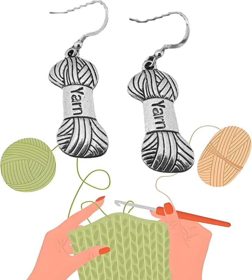 5 Pcs Crochet Gifts For Women,Crochet Reusable Grocery Bag, 50pcs Stickers for Friends, Mom, Knitting Lovers