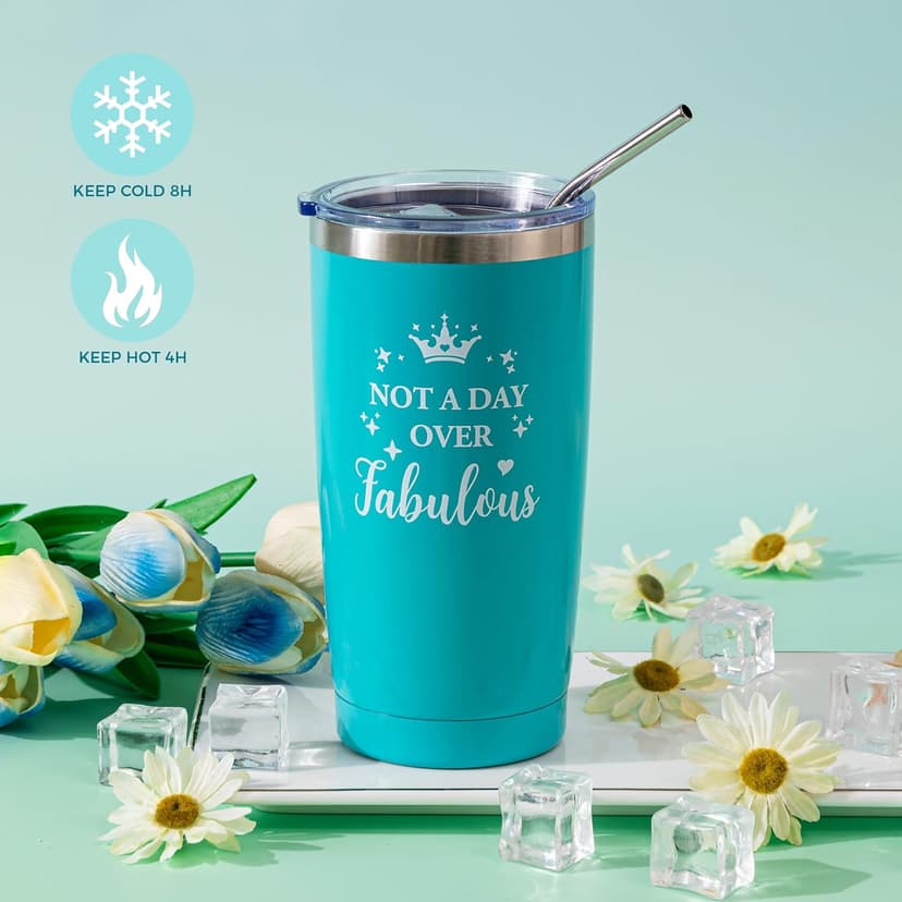 Birthday Gifts Basket for Women,Happy BD Box for Her,Tuning to a New Year Old Female Gifts Bag,Unique Canvas Tote Bag Bday Presents Set Ideas for Mom Best Friend Sister Aunt Teacher Coworker Grandma