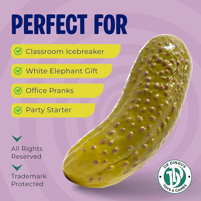 Mystic Pickle - Magic Fortune Teller with +100 Witty Responses - Unveiling The Briny Secrets of The Universe - Endless Entertainment with Friends, Family, Classroom Students - Best Novelty Gag Gift!