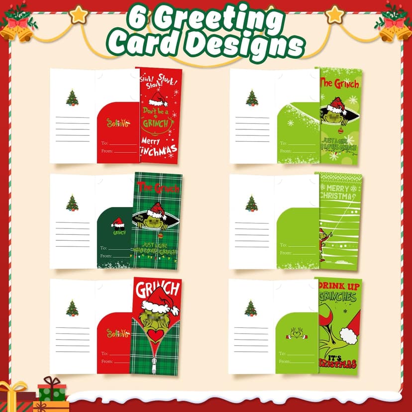 30 Christmas Money or Cards Holders with Envelopes，Unique Xmas Gift Box for Cash, Checks, or Gift Cards, Surprise Christmas Gifts for Colleagues, Friends, Classmates, and Family Members