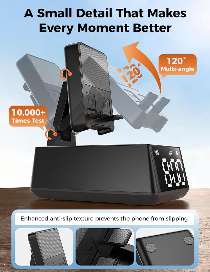 Birthday Gifts for Men Women-Bluetooth Speaker with HD Sound, Stocking Stuffers White Elephant Gifts for Adults, Kitchen Gadgets for Anniversary Idea Gift for Dad Mom Husband Wife(Black)