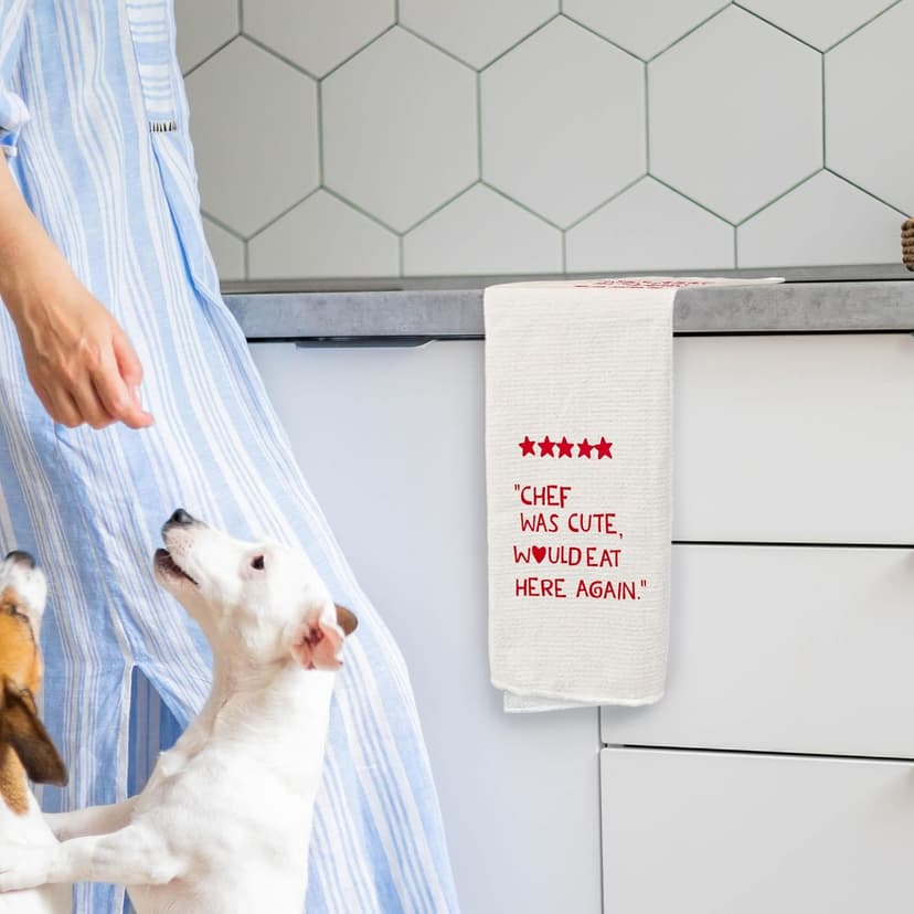 Chef Gifts Kitchen Towels - Cute Hostess Gifts, Decorative Kitchen Towels, 1624 Inches