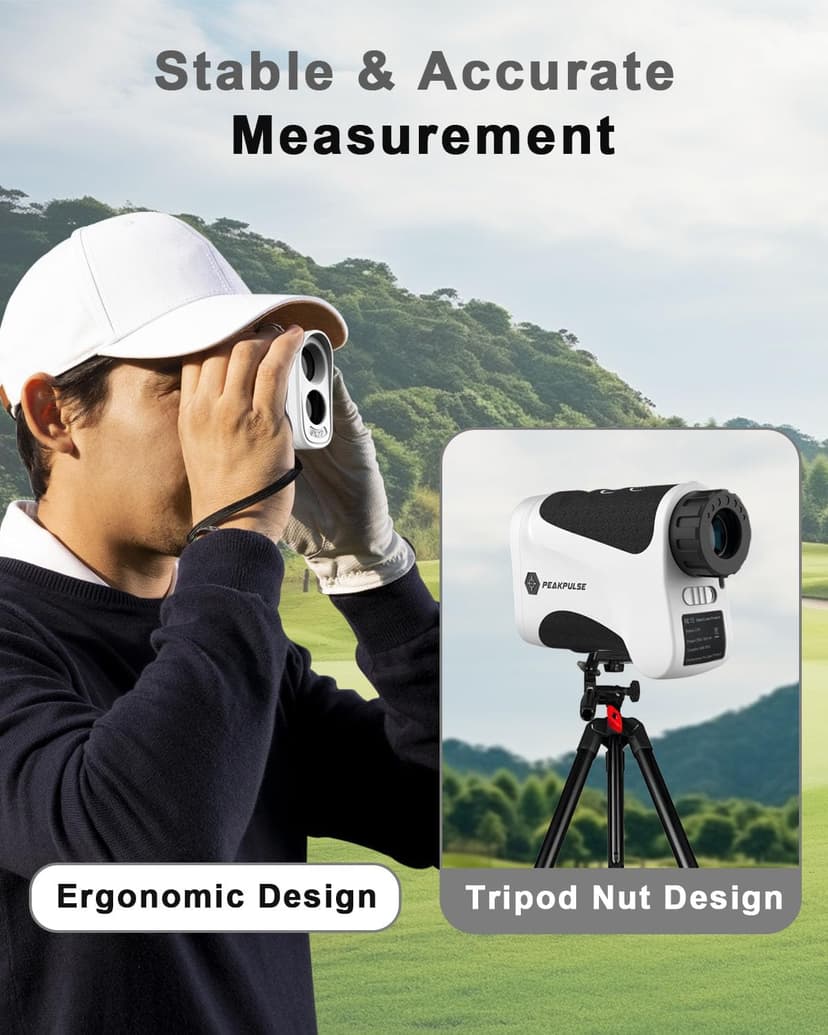 Golf Rangefinder 650/1200/1700 Yards Range Finder Golfing 6X Magnification 0.5 Yard Accuracy Flag Pin Lock Vibration Fast Focus