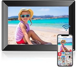 Frameo 10.1" WiFi Digital Picture Frame, Smart Digital Photo Frame with 16GB Storage, 1280x800 IPS HD Touch Screen, Auto-Rotate, Easy Setup to Share Photos or Videos Remotely via App from Anywhere