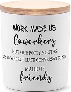 BFJLIFE Coworker Gifts for Women Funny Cool Co Worker Gifts for Christmas Birthday Unique Lavender Scented Soy Candles