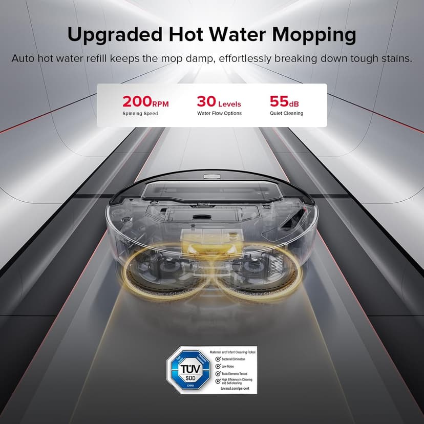 roborock Saros Z70 Robot Vacuum and Mop, OmniGrip Arm, AI-Powered, 22,000Pa Suction, 3.14’’ Ultra Slim, FlexiArm Riser Technology, AdaptiLift Chassis, Obstacle Avoidance, Auto Mop Washing & Drying