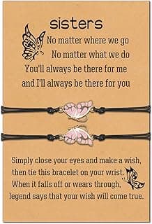 Sisters Gifts from Sister Birthday Graduation Christmas Valentines Galentines Gifts Friendship Matching Bracelets