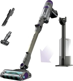 Shark Cordless Vacuum Cleaner with HEPA Filter, PowerDetect Clean & Empty, Powerful Suction, Auto-Empty System, Pet Hair Pickup, Carpets & Hardfloor, Dark Gray, IP3251